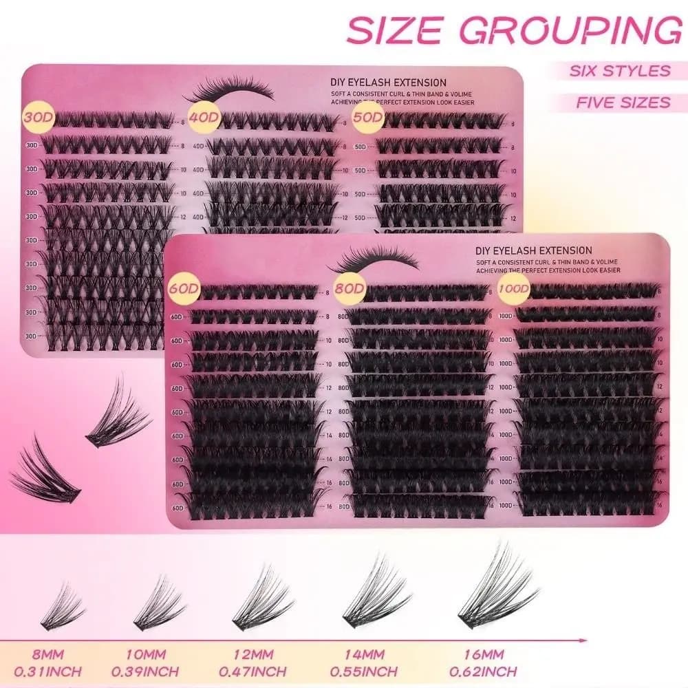 30D/100D Natural Effect Stickers, Wispy Style in Ciuffetti, for Fai-da-te Use
