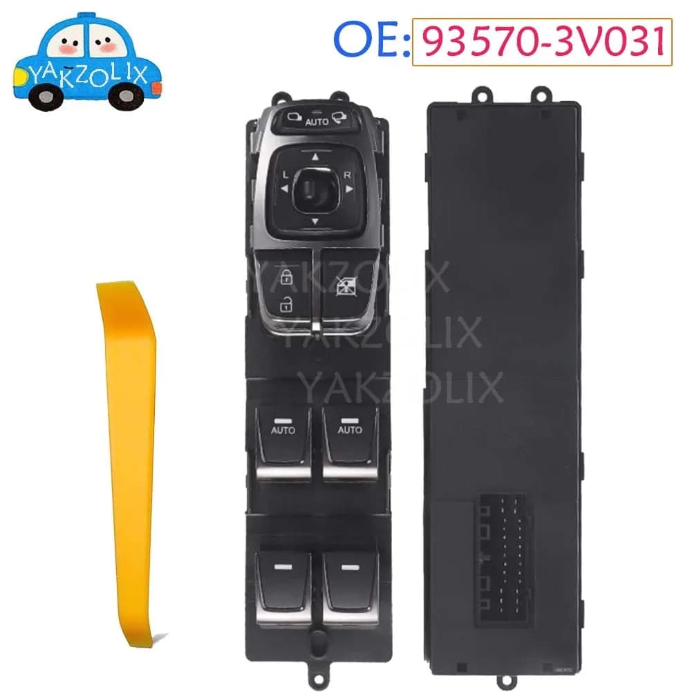 Interruttore Elettrico Finestrino Lato Guida per Hyundai Azera Grandeur 2011-2015 con 2 Funzioni AUTO 93570-3V031