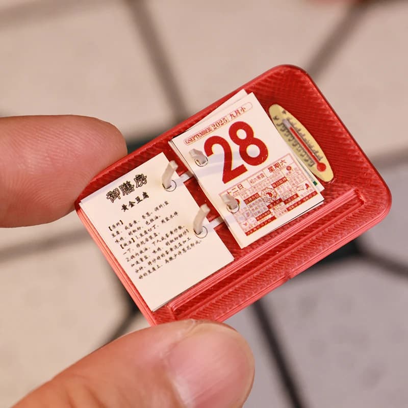 1 pz calendario per casa delle bambole modello di scena mobili per casa delle bambole mini accessori per calendario calendario da tavolo in miniatura giocattolo