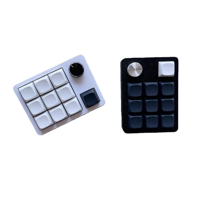 Nuova manopola da 10 tasti Tastiera macro Hotswap Tastiera meccanica cablata di tipo C RGB VIA programmabile fai-da-te