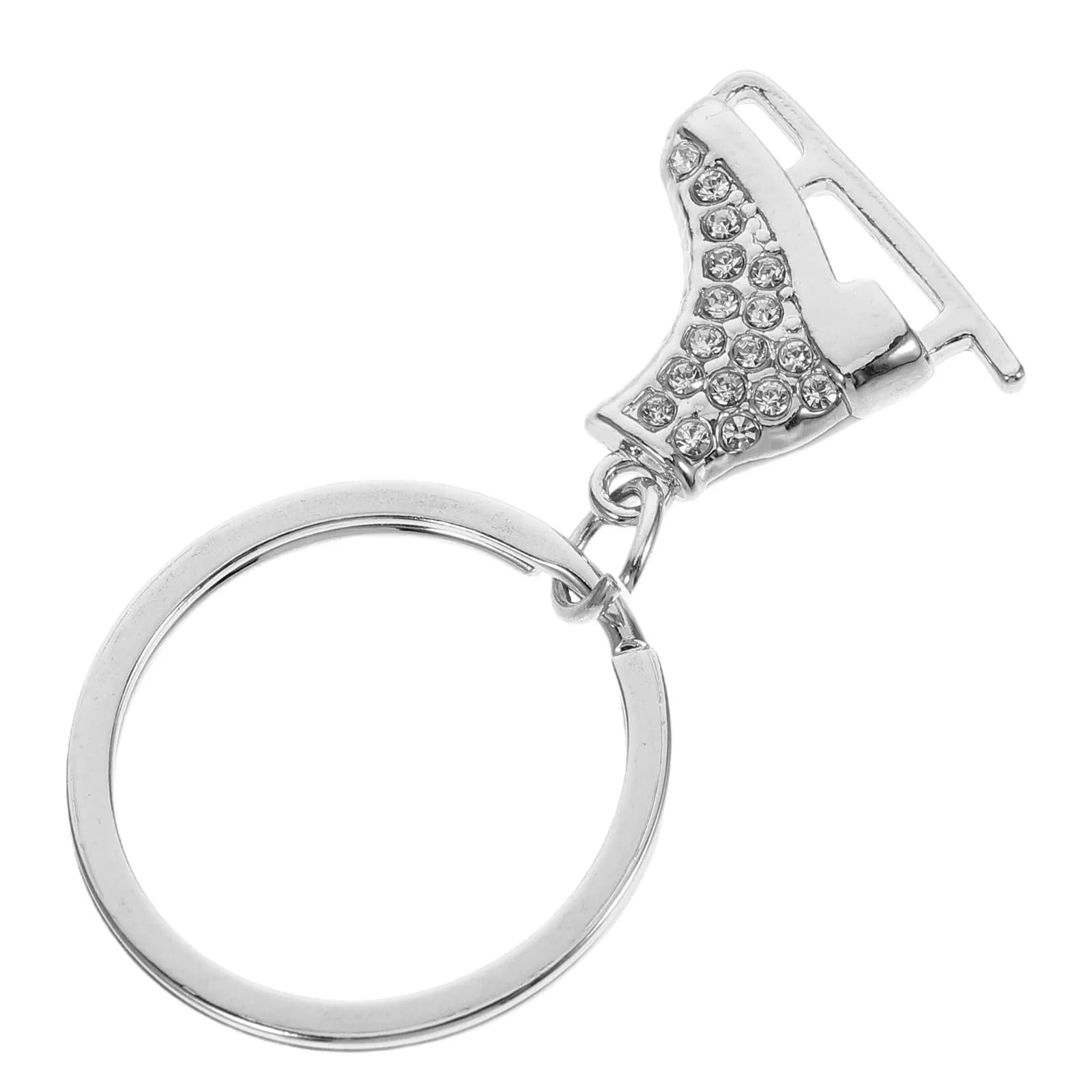 Elegante Portachiavi a Forma di Pattino da Ghiaccio, Accessorio Stiloso per Borse e Portafogli per Donne e Ragazze Appassionate di Sport Invernali