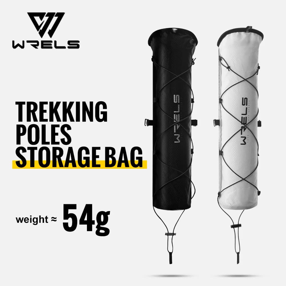Borsa porta bastoni da trekking leggera WRELS, custodia esterna per bastoni da escursione, borsa a tracolla per bastoni da trekking fuoristrada