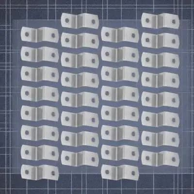 50 Pezzi Clip a Z Resistenti per Bordi Lisci di Tavoli, Fissaggi per Cornici, Attrezzi per Cornici Fotografiche, Strumenti per Telaio, Tela