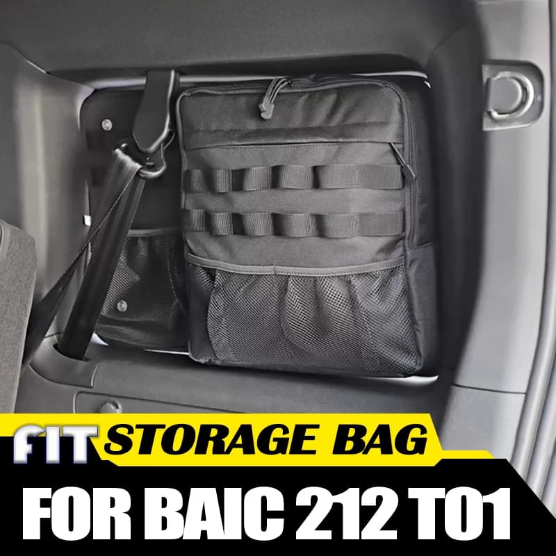 Borsa portaoggetti per lunotto posteriore auto compatibile con BAIC 212 T01 2024 2025, borsa portaoggetti per bagagliaio auto modificata, accessori per espansione interna