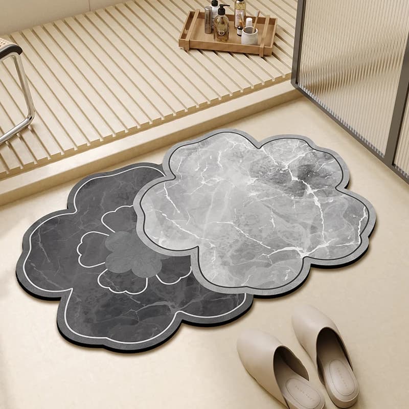 Tappetino da bagno Cloud, fango diatomee, tappetino super assorbente, tappeto da toilette ad asciugatura rapida, tappetino per WC