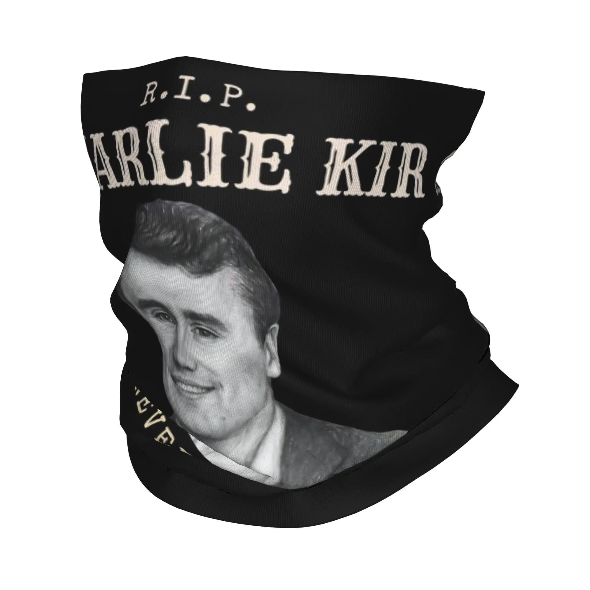 RIP Charlie Kirk Memorial Bandana Copricollo Stampato A True Patriot Passamontagna Maschera Sciarpa Copricapo multiuso Adulto Traspirante