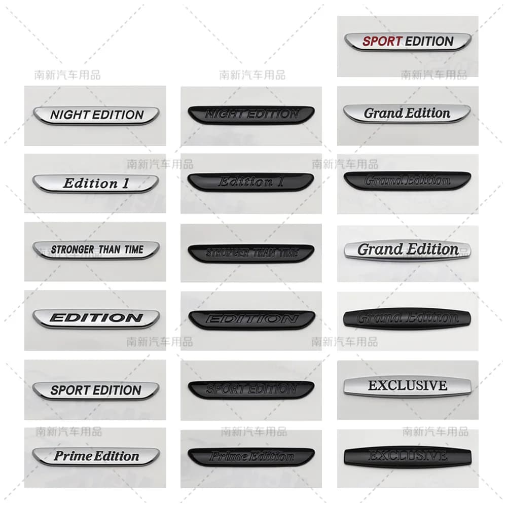 Car Styling 3D Prime Night Edition Grand Exclusive Sport Edition Metal Car Body Fender Trunk Emblema adesivo in lega di zinco