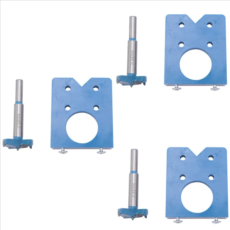 Best-Set di punte da trapano per cerniera con maschera noiosa per cerniera nascosta 6 pezzi taglierina per legno falegname lavorazione del legno strumenti fai da te