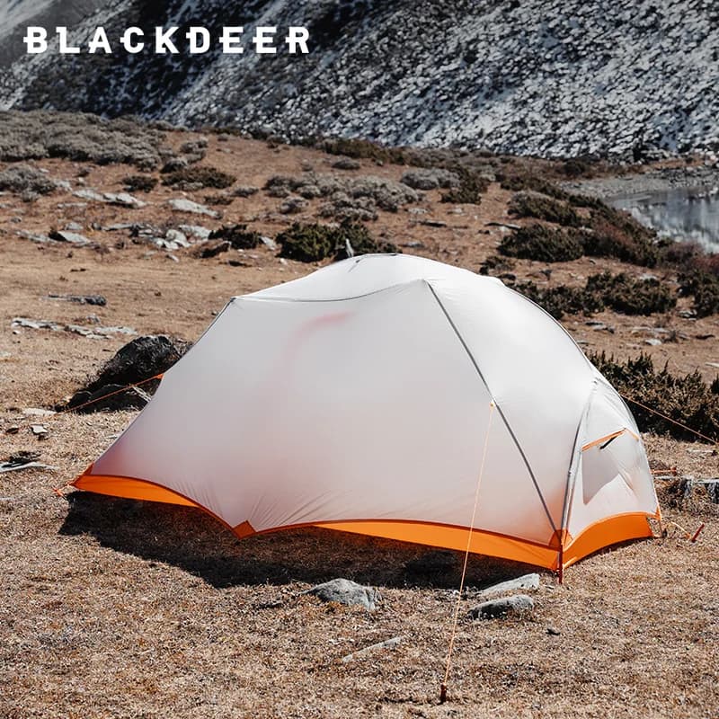 BLACKDEER Nova Camping tent Ultralight curtain for 1 person Silicone coated Nylon Waterproof Hiking Backpack DAC outdoor Pole 1.08 kg