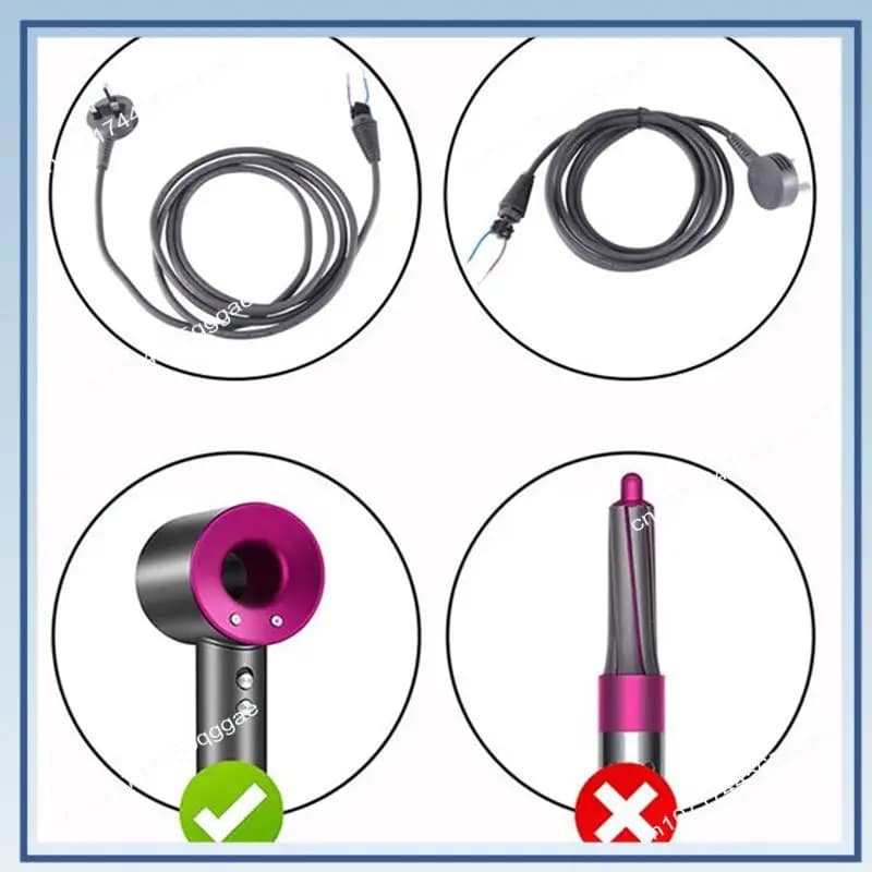 Cavo di alimentazione A67I 1.8M per Dyson HD01/02/03/04/07/08 Accessori per asciugacapelli Cavo di alimentazione CA con strumento di smontaggio
