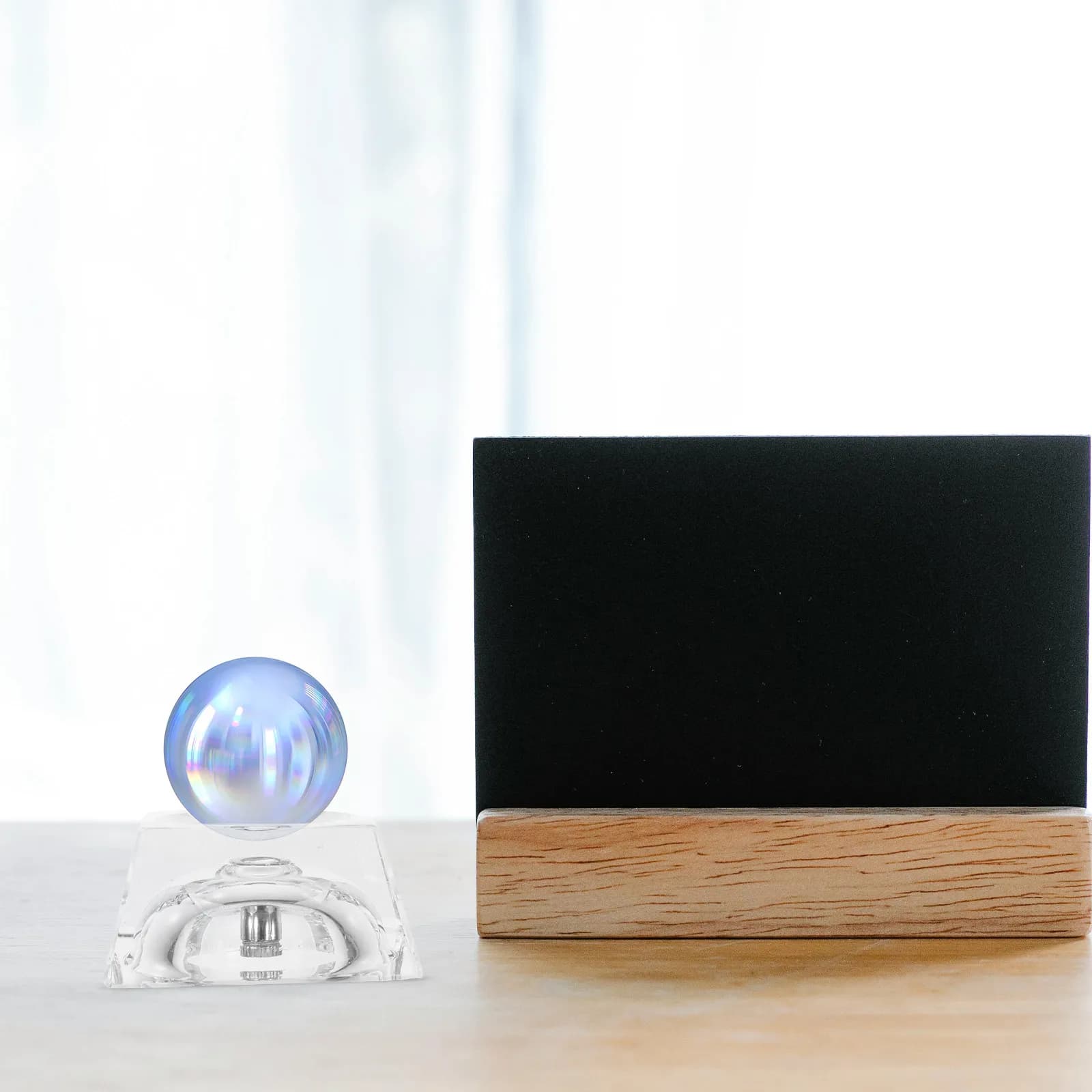 Supporto per Sfera di Cristallo, Base Espositiva in Acrilico Trasparente per Selenite, Sfere di Gemme, Oggetti per Stregoneria, Accessori per Fotografia, Elegante e Stabile