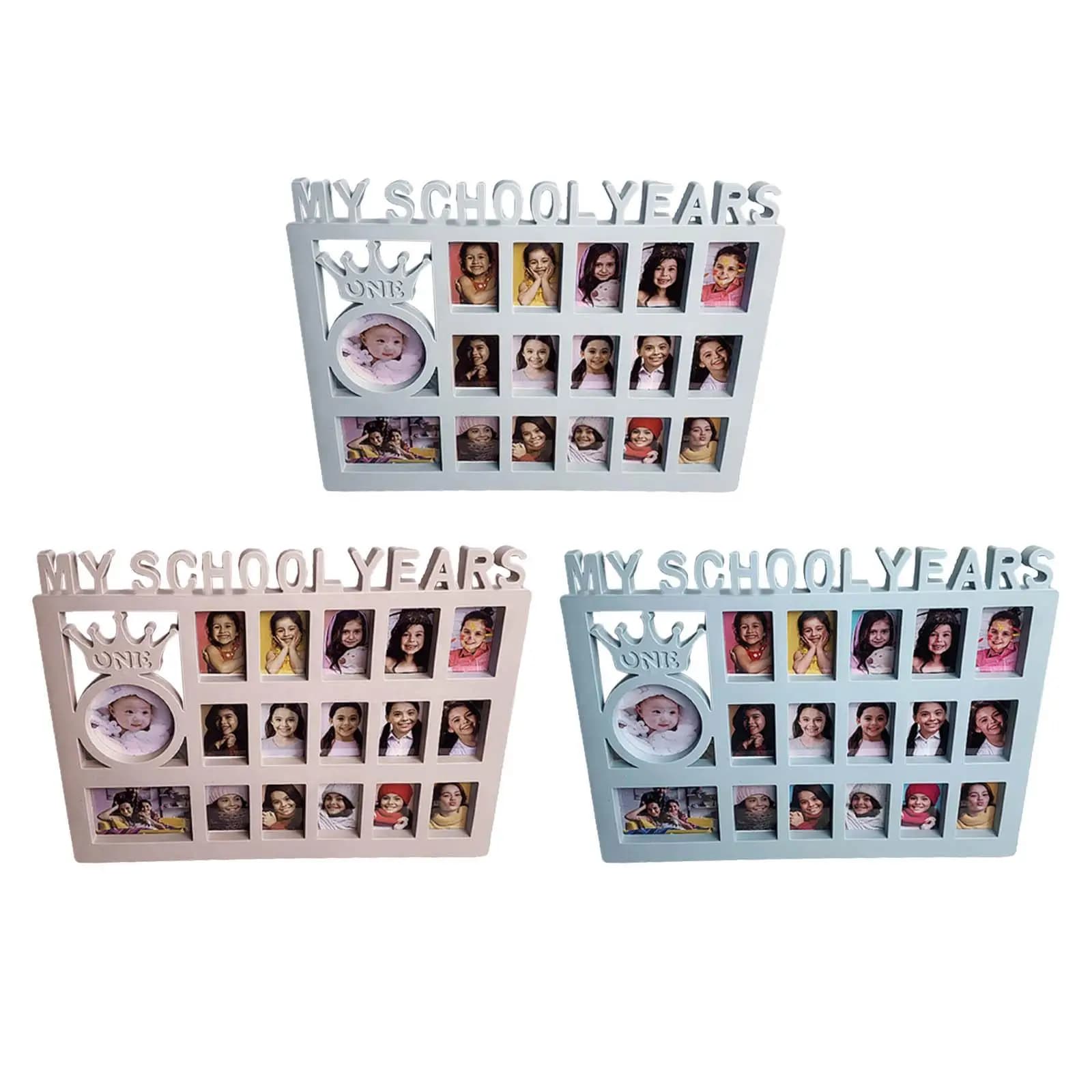 Novelty School Days Graduation Frame Photo Collage Frame Fgrowing Memory Picture Frame for Children Kids Home Decor
