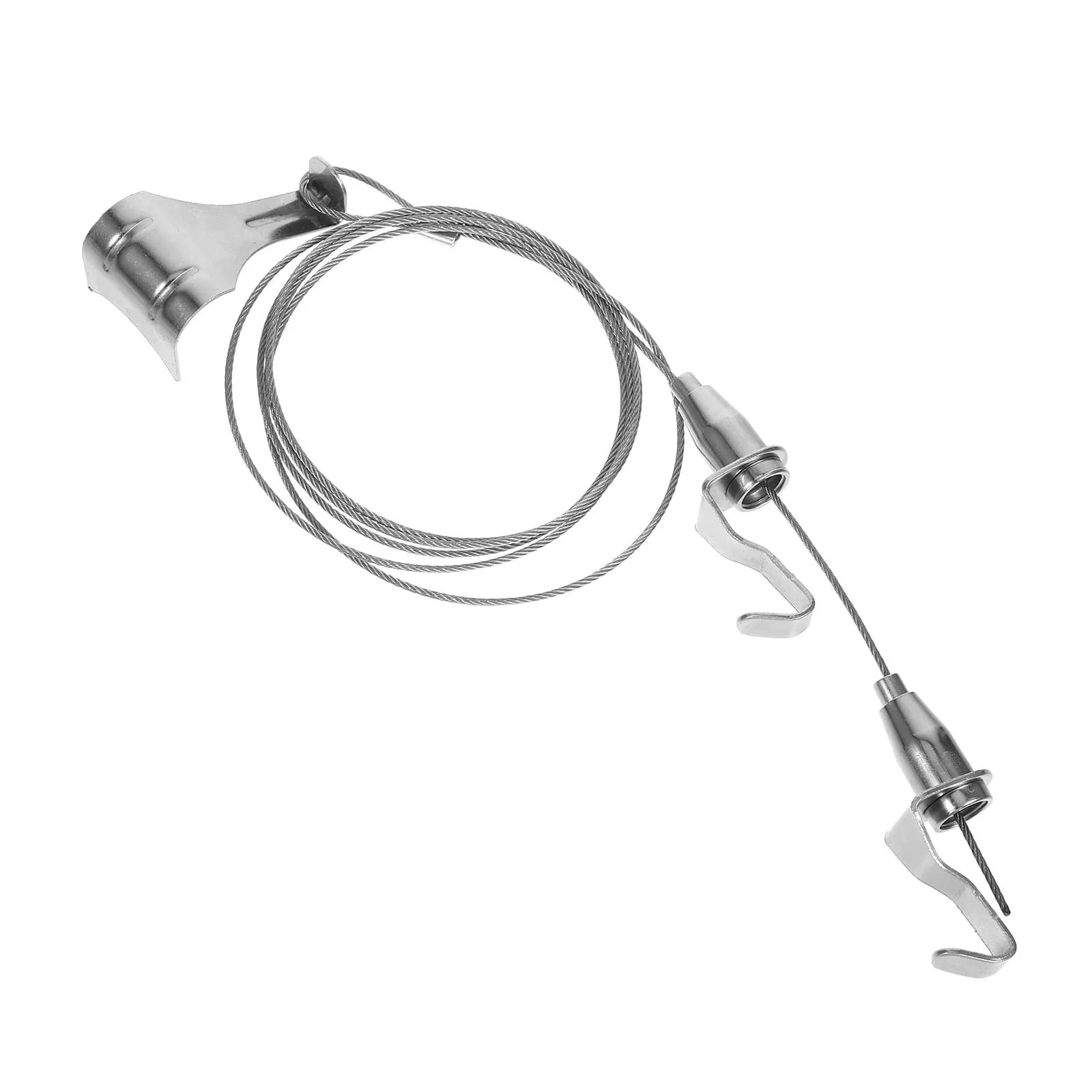 Set di 1 sistema per appendere quadri, in metallo resistente, con filo per cornici, ganci, kit per esposizione artistica a parete, cavo e accessori.