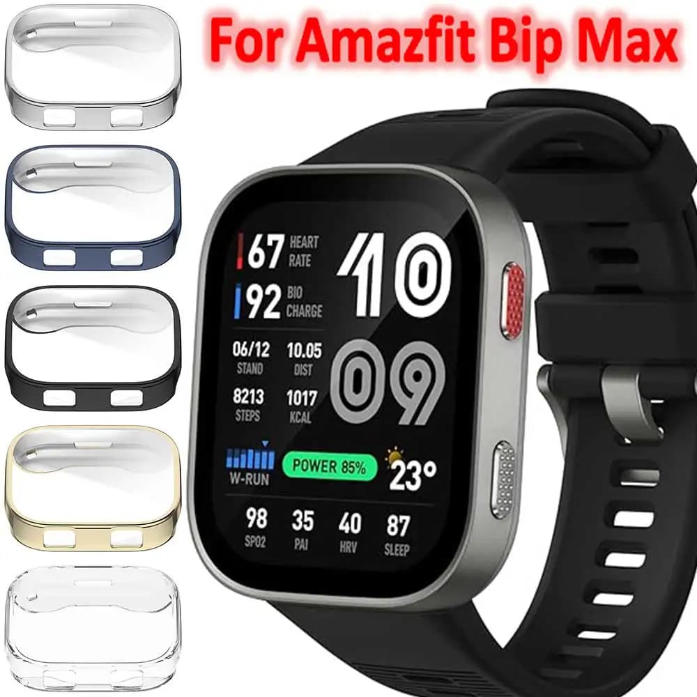 Full Case Cover For Amazfit BIP Max Soft TPU Screen Protector Shell Frame Bumper For Amazfit Bip max Smartwatch Accessories