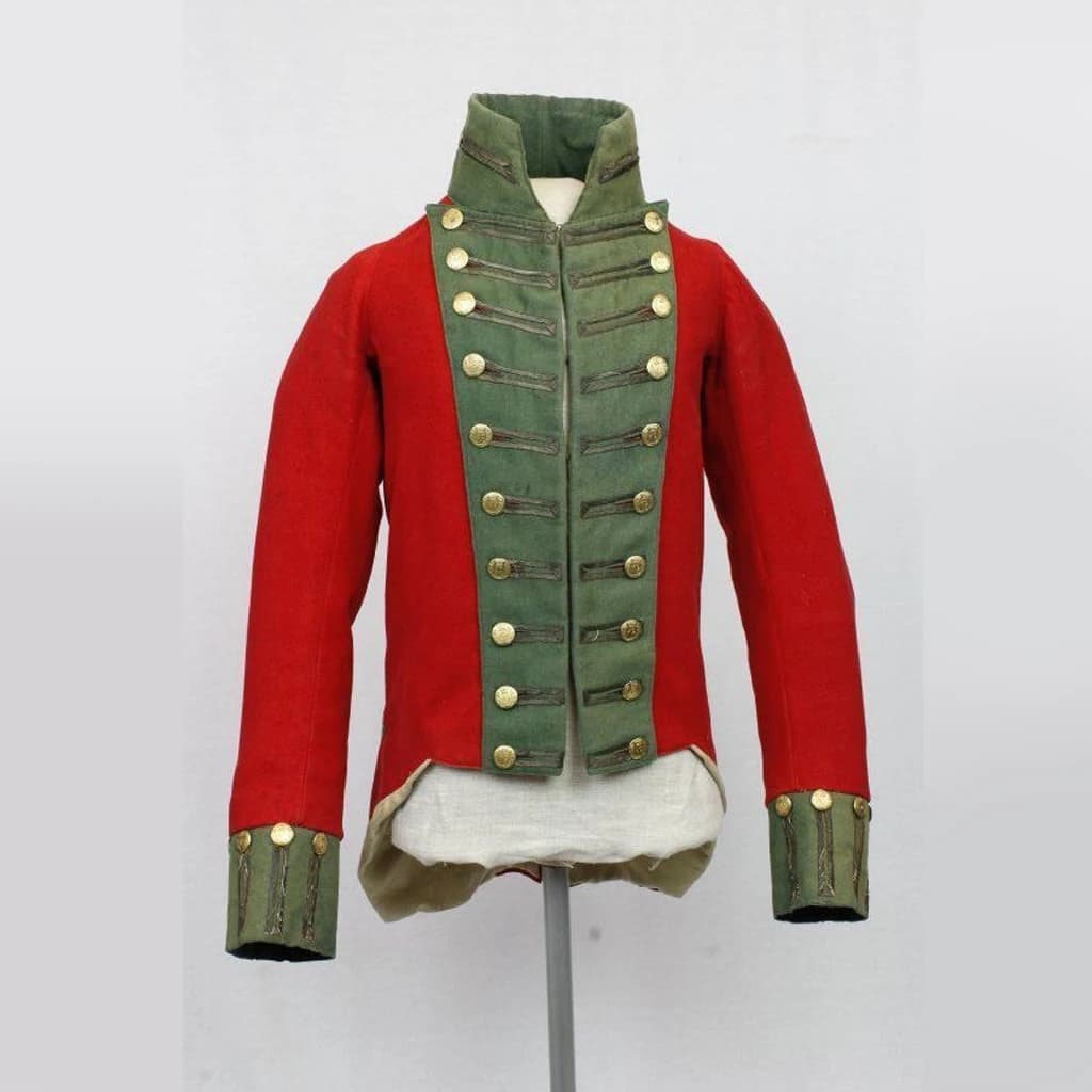 Cappotto cosplay dell'ufficiale di guerra britannico Uomini adulti Giacca militare rossa e verde Costumi storici di Halloween
