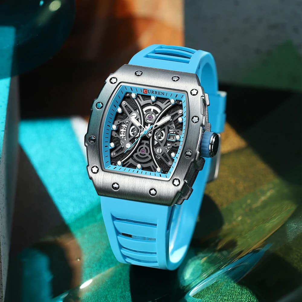 CURREN 8438 Men Quartz Stainless Steel strap Watches Waterproof Creative Clock Wrist watch calendar waterproof sports wristwatch