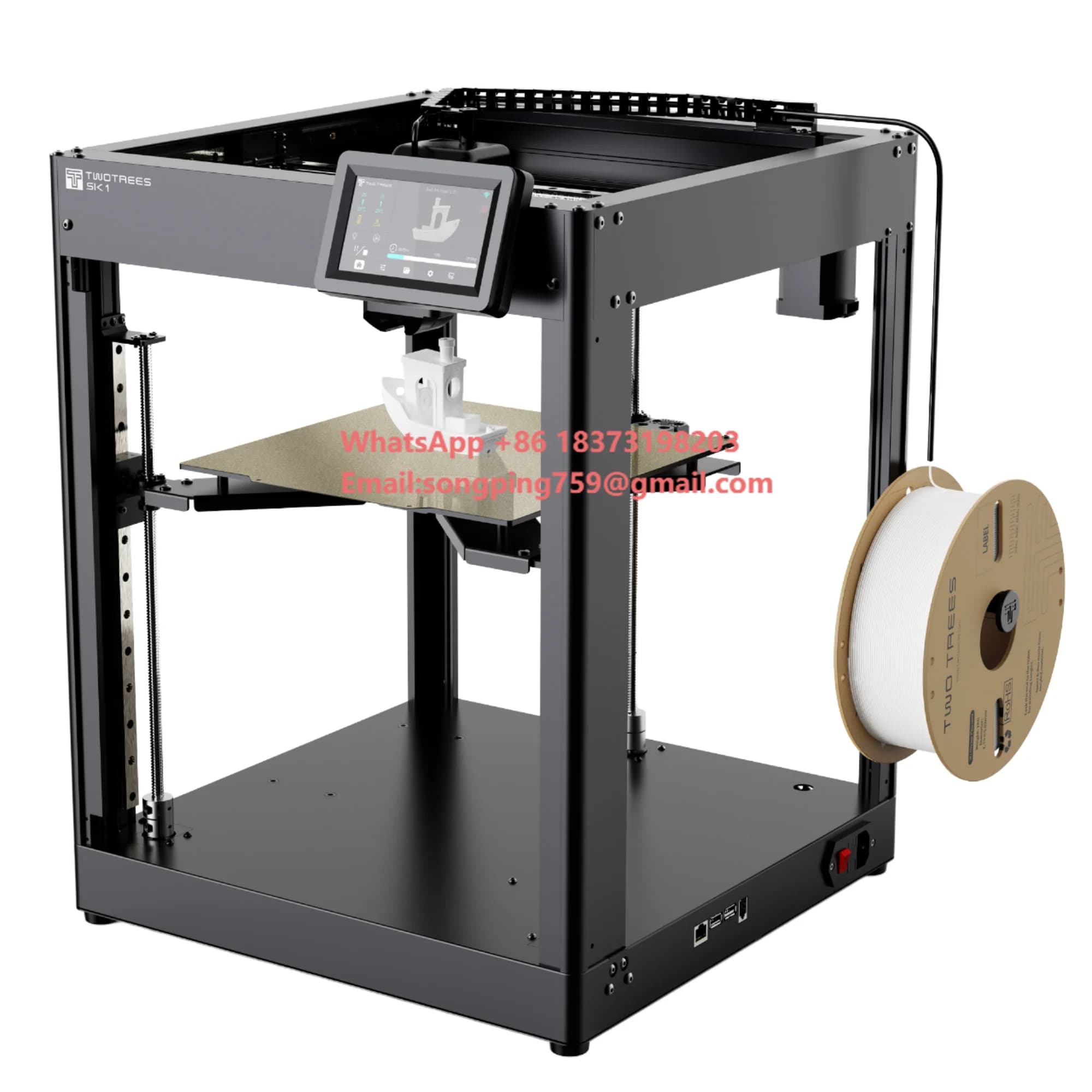 Stampante 3D DIY BLU-5 di Twotrees, 300*300*400mm, con livellamento automatico e doppio asse Z per la creazione di modelli di personaggi anime
