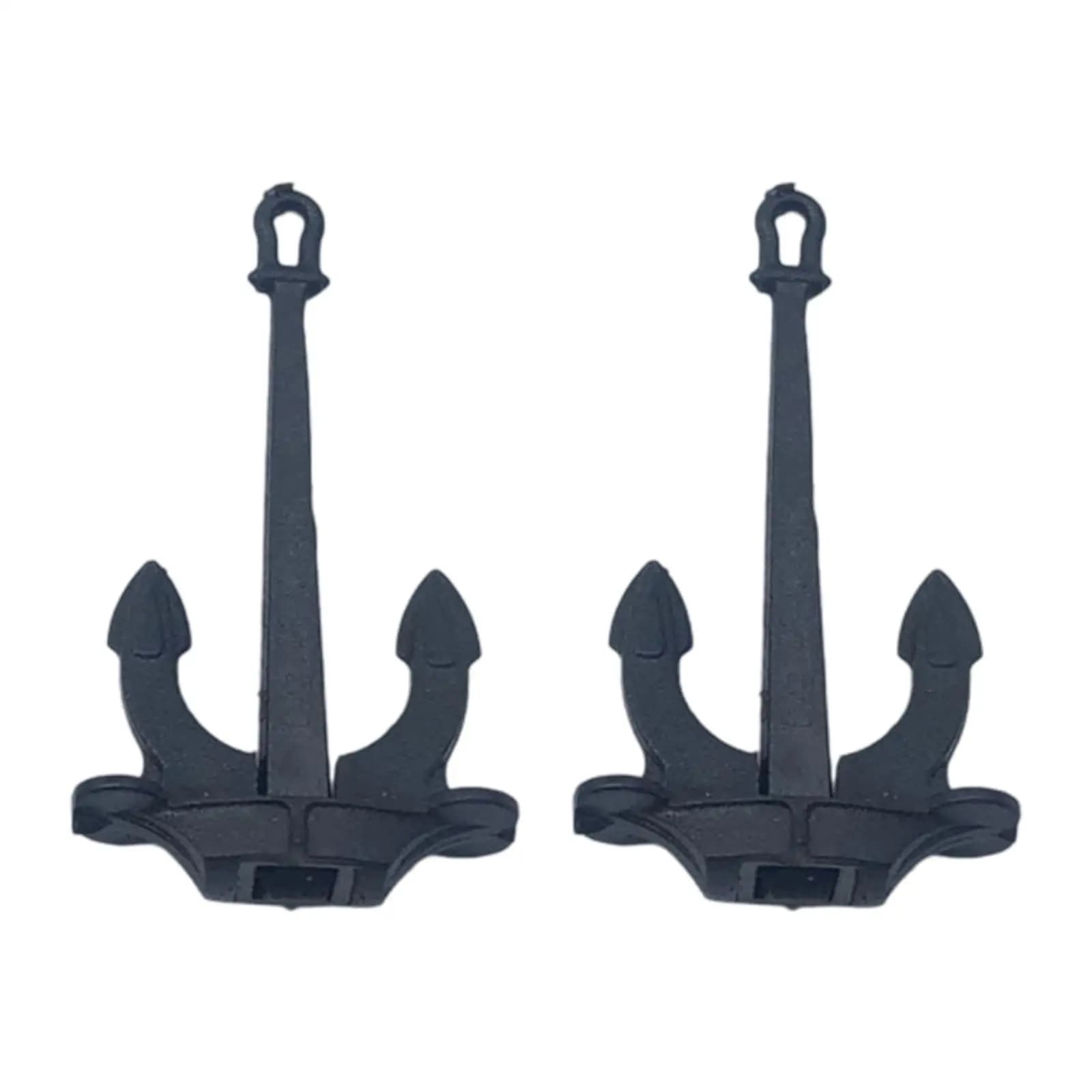 2x Ancoraggi per barche RC Simulazione minuscola Ancoraggi in miniatura Simulazione dell'asta Componenti del modello nautico Mini Ancore da sala per bambini Adulti