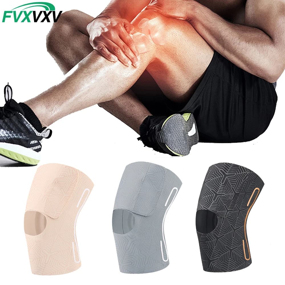 1PCS Ultra Thin Knee braces for Women and Men Knee Compression Sleeve Patellar Knee Support Strap Basketball Running Hiking