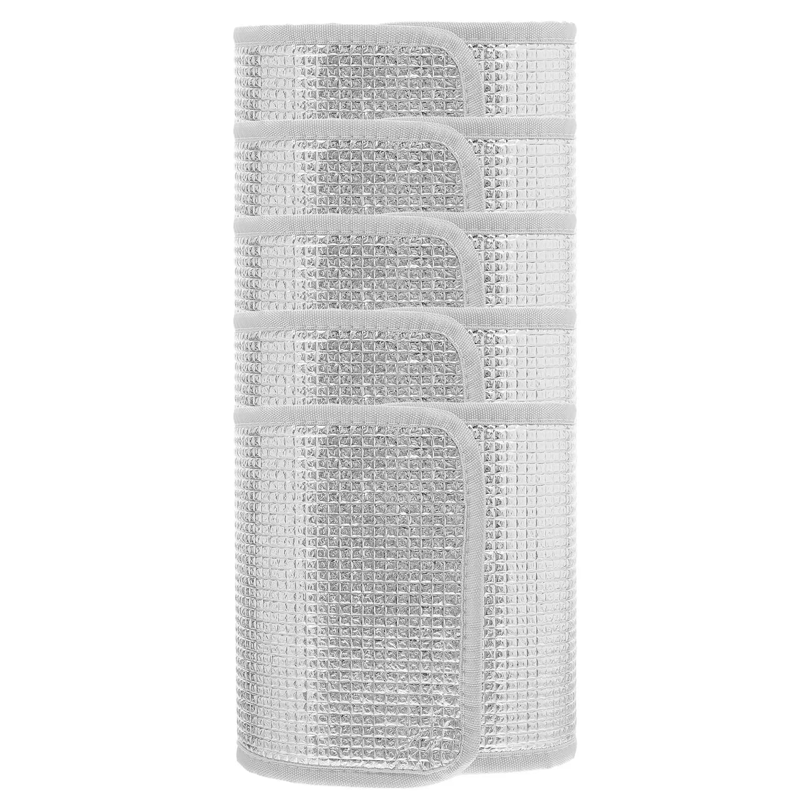 5Pcs Flower Pot Insulation Covers Double Sided Thermal Aluminum Foil Plant Pot Covers Outdoor Winter Protection Frost Freeze