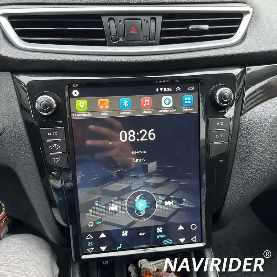 12.1 "Android 14 Tesla Style per Nissan X-Trail Xtrail X Trail T32 Qashqai J11 2013-2017 Radio 2013-2017 autoradio di navigazione