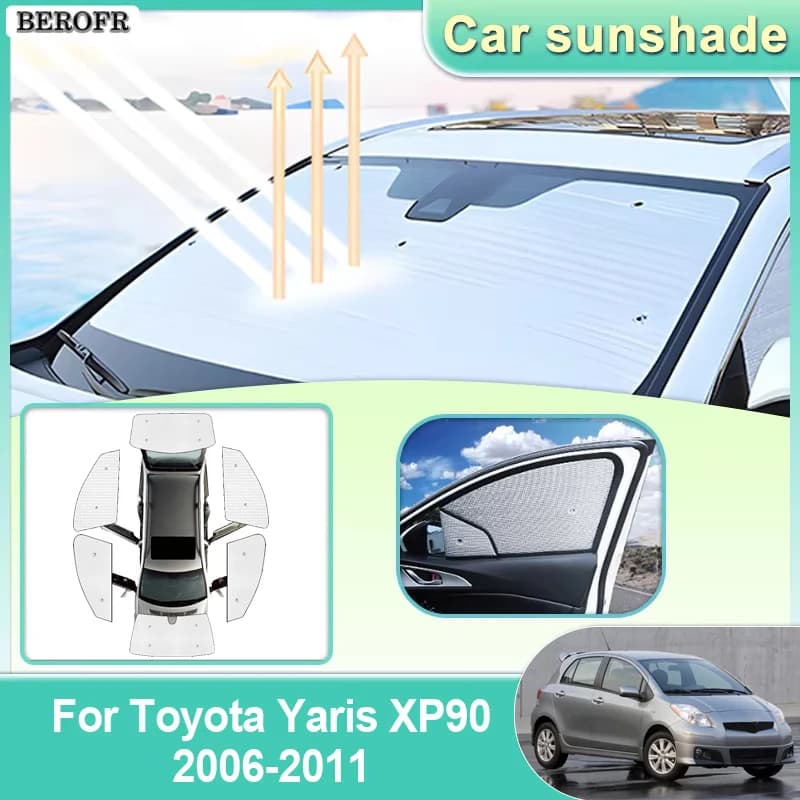 Car Windshield Visor For Toyota Yaris XP90 2006 2007 2008 2009-2011 Full Windows Sun Protection Anti UV Sunshade Car Accessories