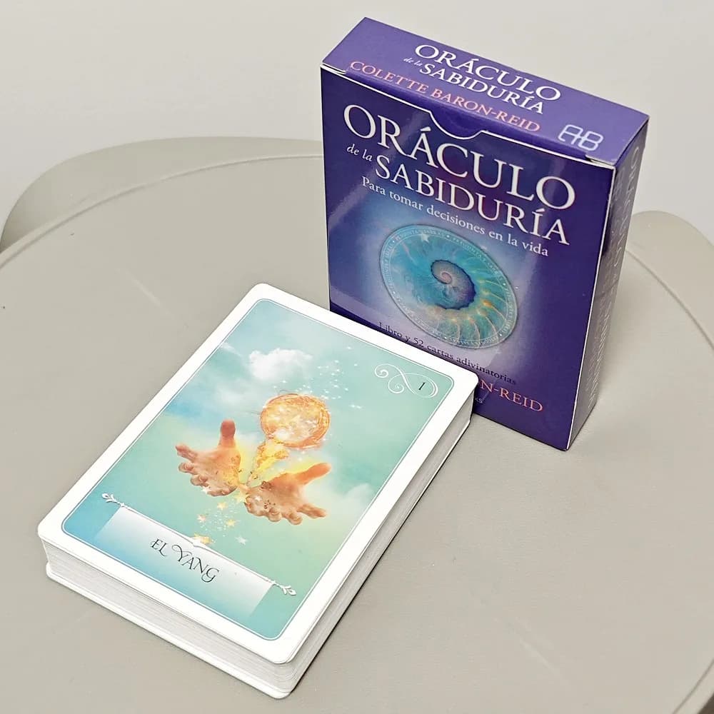 Wisdom of the Oracle Pocket 52 Carte Divinatorie 10,5*7,5cm Mazzo di Oracoli Spagnoli per Crescita Spirituale e Previsione del Futuro