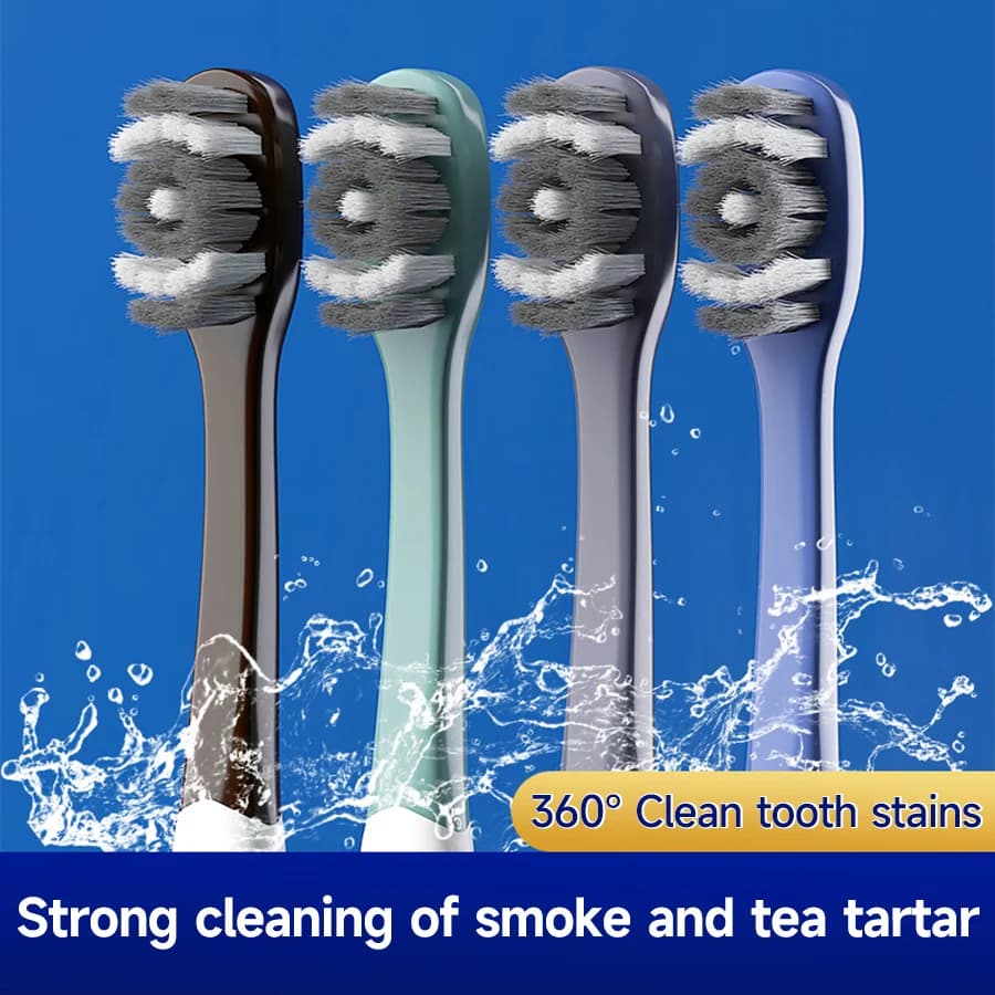 360 Full mouth cleaning, Men's Toothbrush, Medium-dure bristle brush for adults, Excellent cleaning effect, Teeth whitening