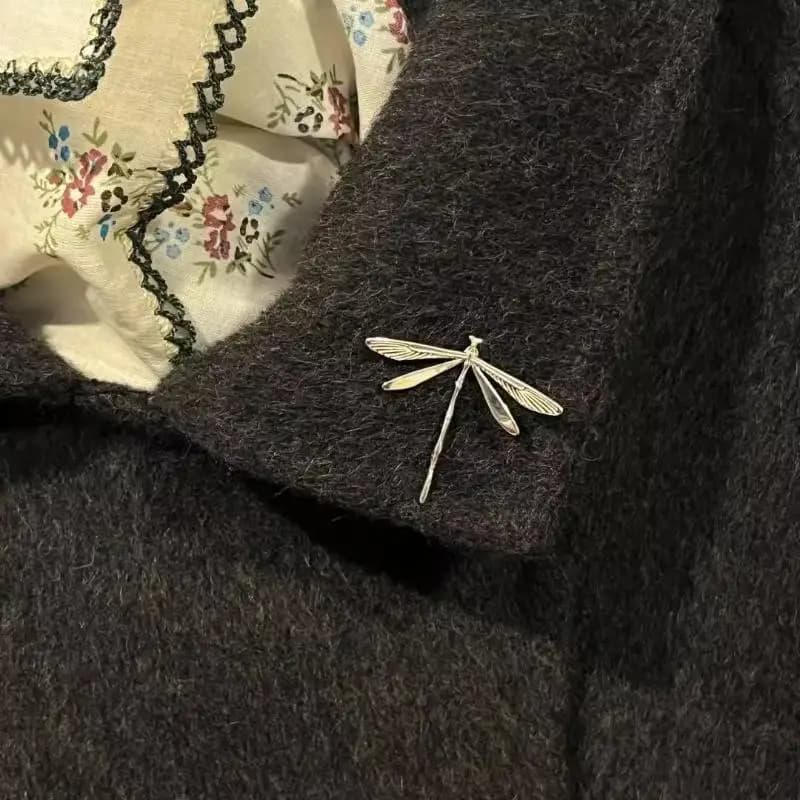 Z. Vintage Delicate Dragonfly Earrings Brooch Pin For Women New Fashion Jewelry Party Gift