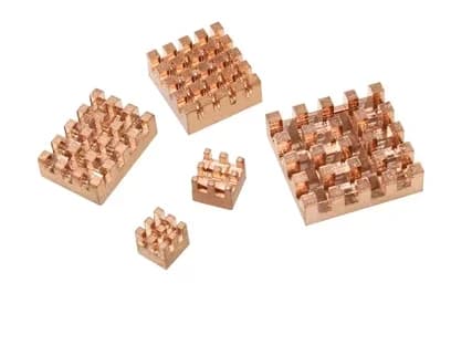 Dissipatore di calore Raspberry Pi 5 dissipatori di calore in alluminio rame Pad di raffreddamento passivo con radiatore autoadesivo 5 pezzi per Raspberry Pi 5