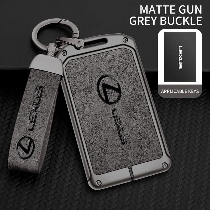 Zinc Alloy Leather Car NFC Card Smart Remote Key Fob Case Full Cover Holder Bag For Lexus F Sport ES LM GS IS NX RX LX LS RX300