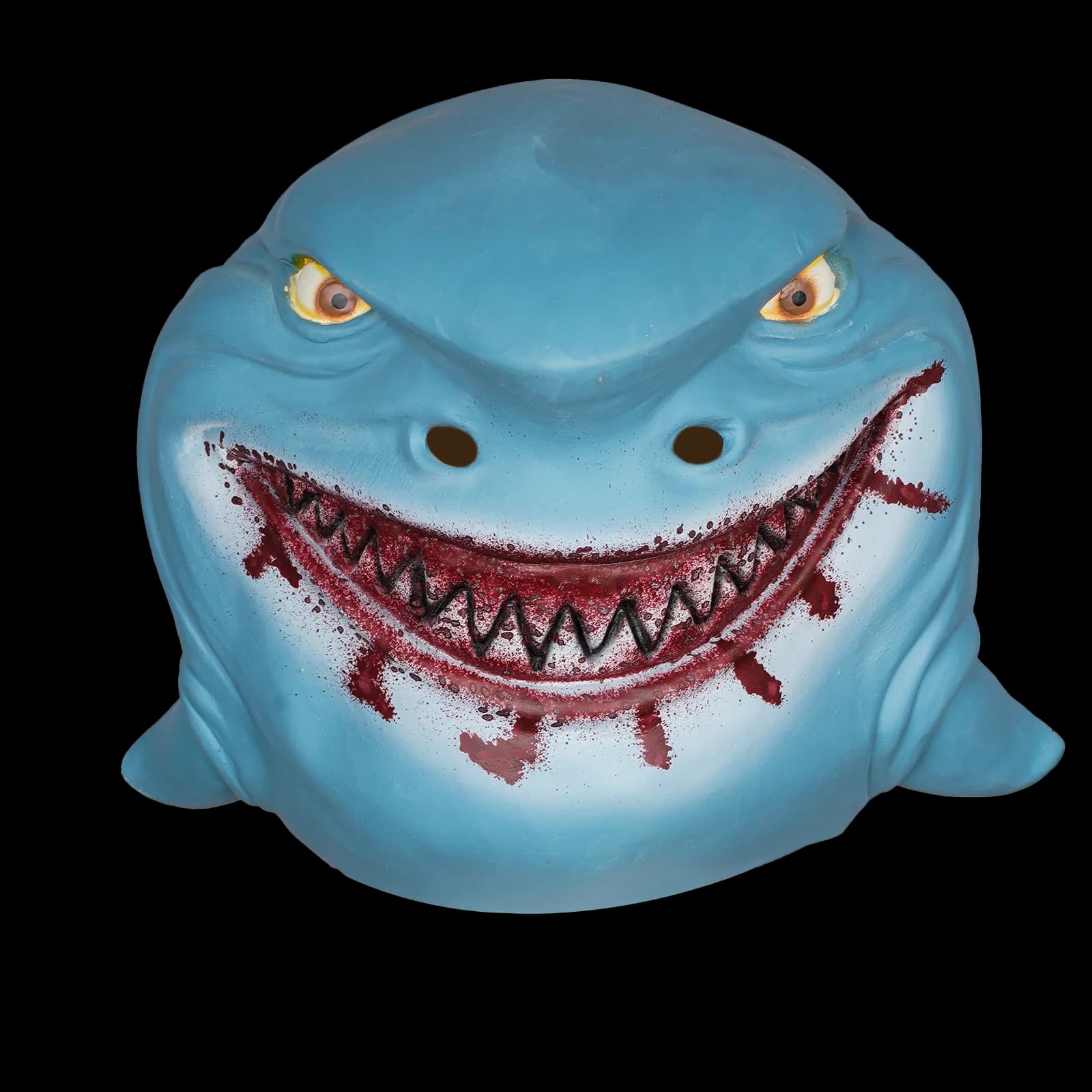 Maschera in lattice Bloody Shark (1 pz) – Copricapo horror realistico, accessorio per scherzi e spavento, accessorio per costume da festa