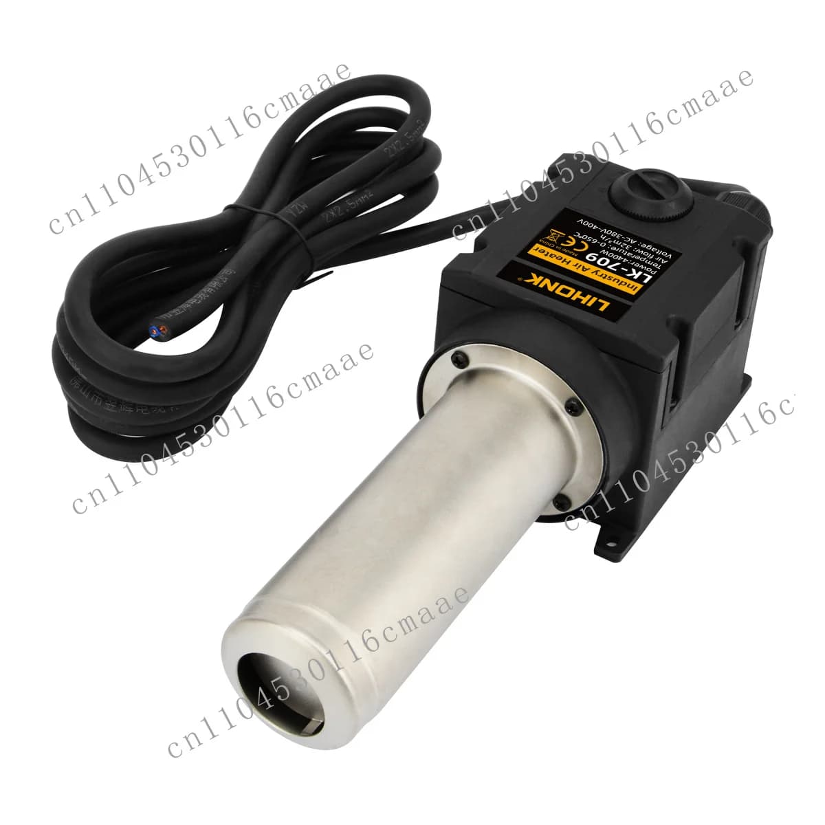 4400W Heat Shrink Hair Dryer Heat Blower, 0-650 °C, used as an electric hot air heater for heat shrink packaging