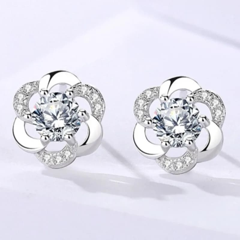 Orecchini in Argento Sterling 925 con Zirconi Brillanti, Gioielli per Donne, Matrimonio, Gioielli Raffinati, Fidanzamento, Regali di Moda, Festa