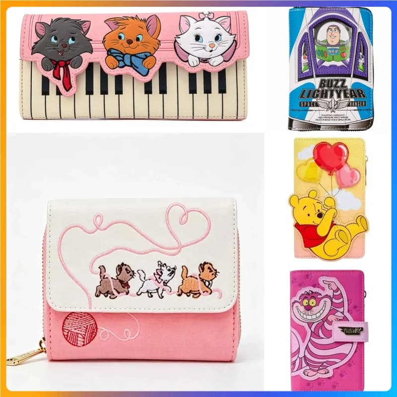 Anime Cute Loungefly Women'S Coin Purse Cute Portable Long Wallet Multiple Card Slots Card Storage Bag Gift Pu Storage Bag