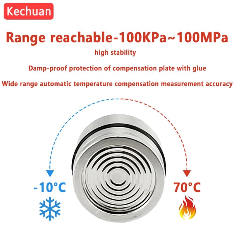 High Precision Film Diffusion Silicon Pressure Sensor for Absolute Sealing Resistance to Strong Impact And Vibration