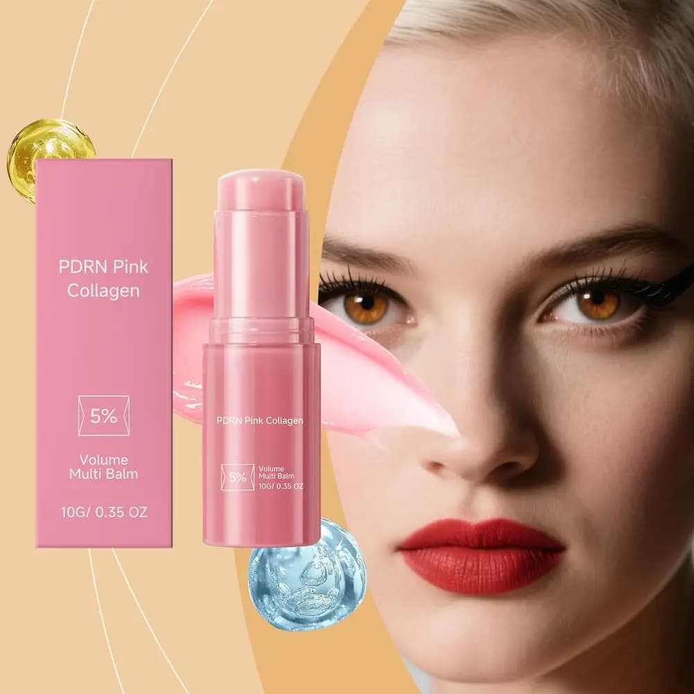 Crema Viso Idratante al Collagene, 1-3 Pezzi 10g Rosa Multi-effetto Arricchita Nutriente Idratante Lenitiva per la Cura Quotidiana della Pelle del Corpo