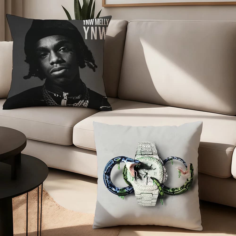 Singer YNW Melly Federa Cuscini da ufficio adatti per divano, auto, camera da letto, fodera per cuscino decorativa