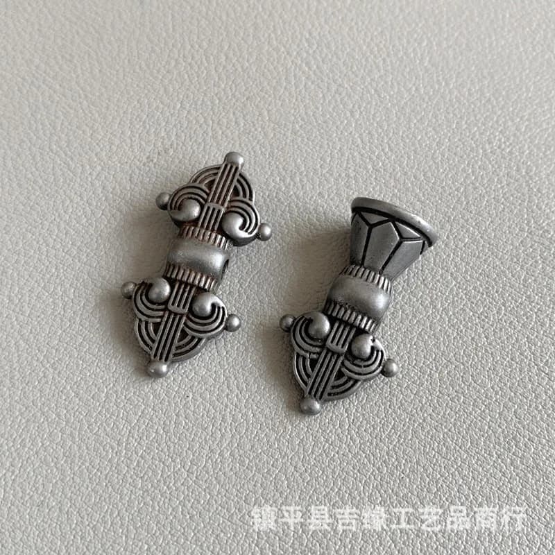 Tibetan-style small iron ornaments, scepter, vajra bell, wearable counter , DIY Buddhist bead accessory