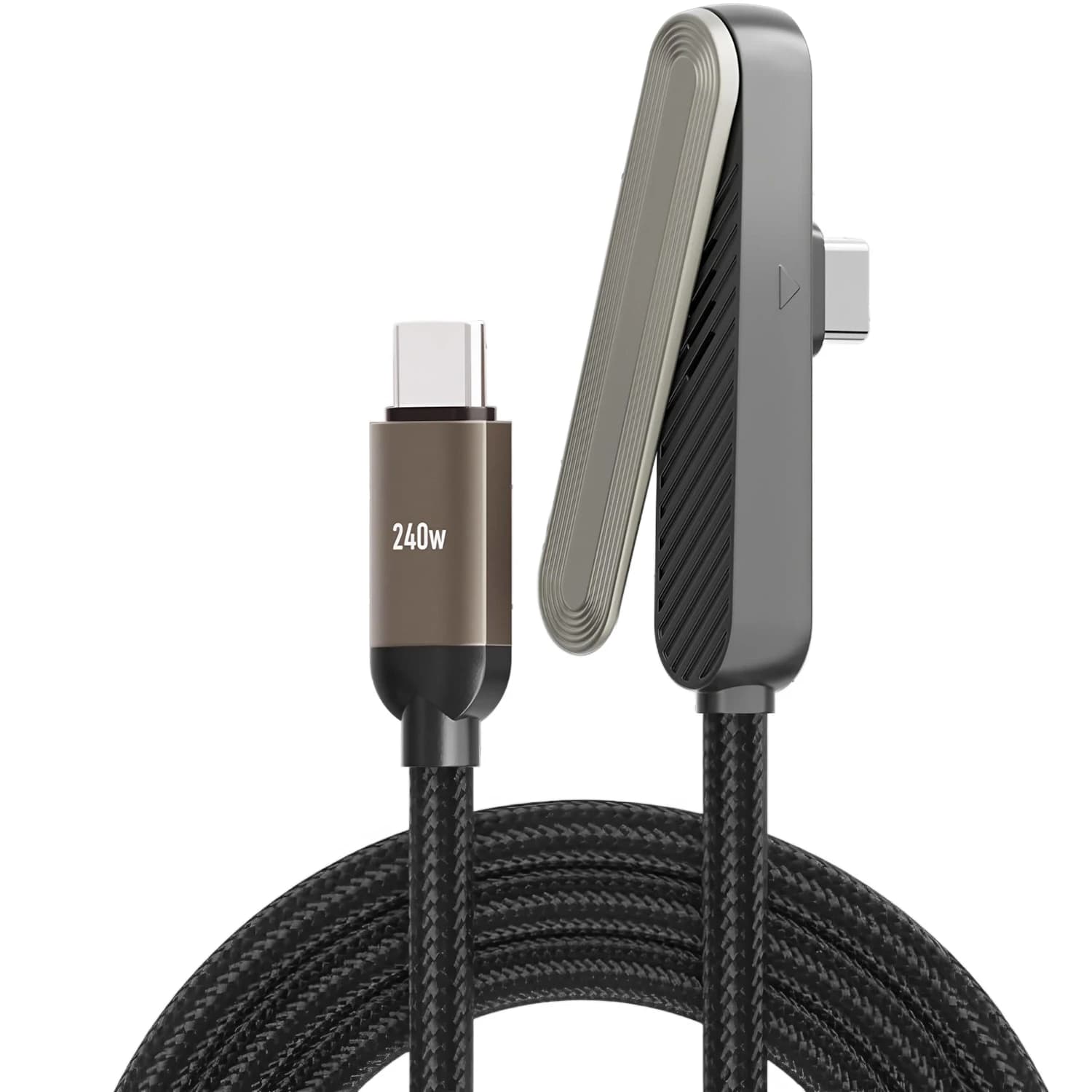 Cavo di Ricarica Rapida USB C a USB C con Supporto Pieghevole da Scrivania, Cavo Dati e Ricarica per iPhone 16 15 Samsung e Telefoni Tipo C