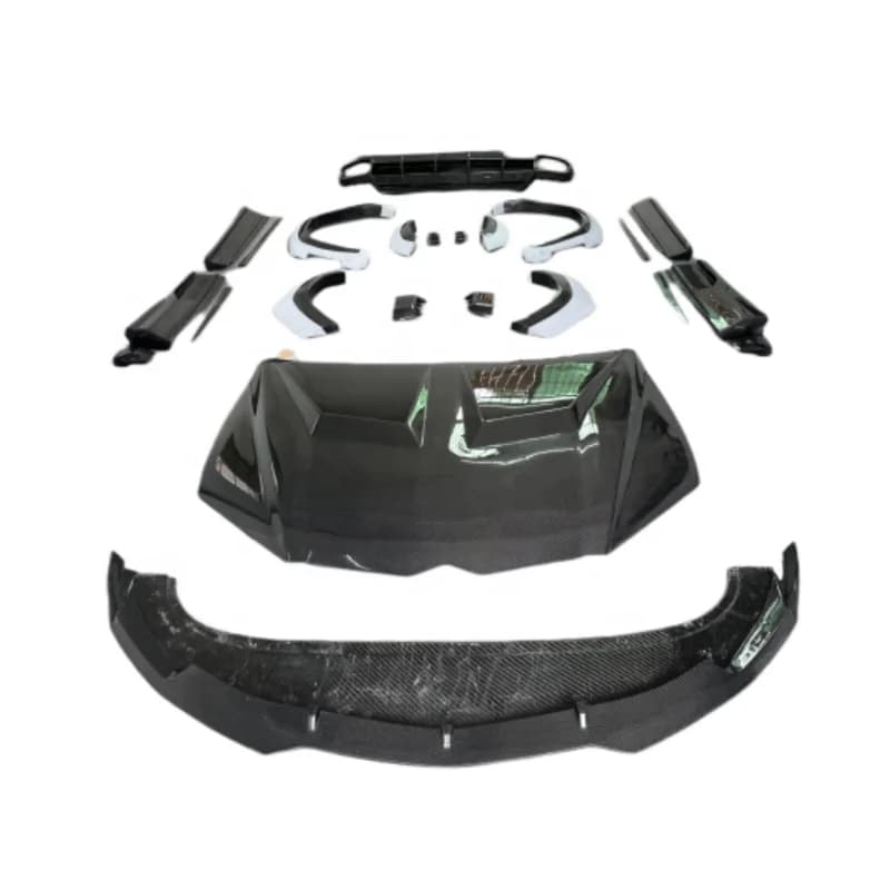 For Lamborghini Urus Update 1016 Style Body Kit Half Carbon Fiber Bumpers Front Lip Side Gonna Diffuser Car hood