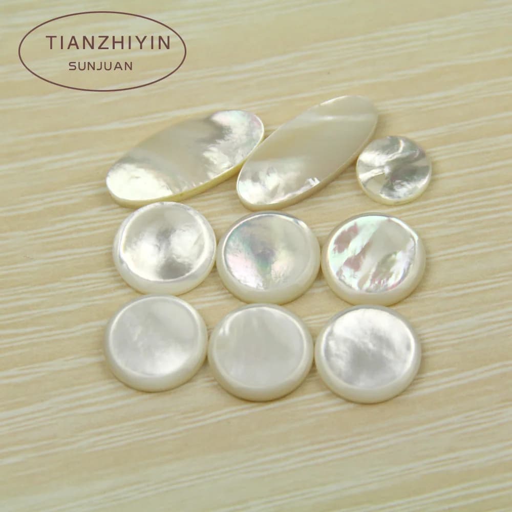 1 Set Real Abalone Mother Of Pearl Finger Button Inlays Replacement Repair Parts for Saxophone Keys Woodwind Accessories