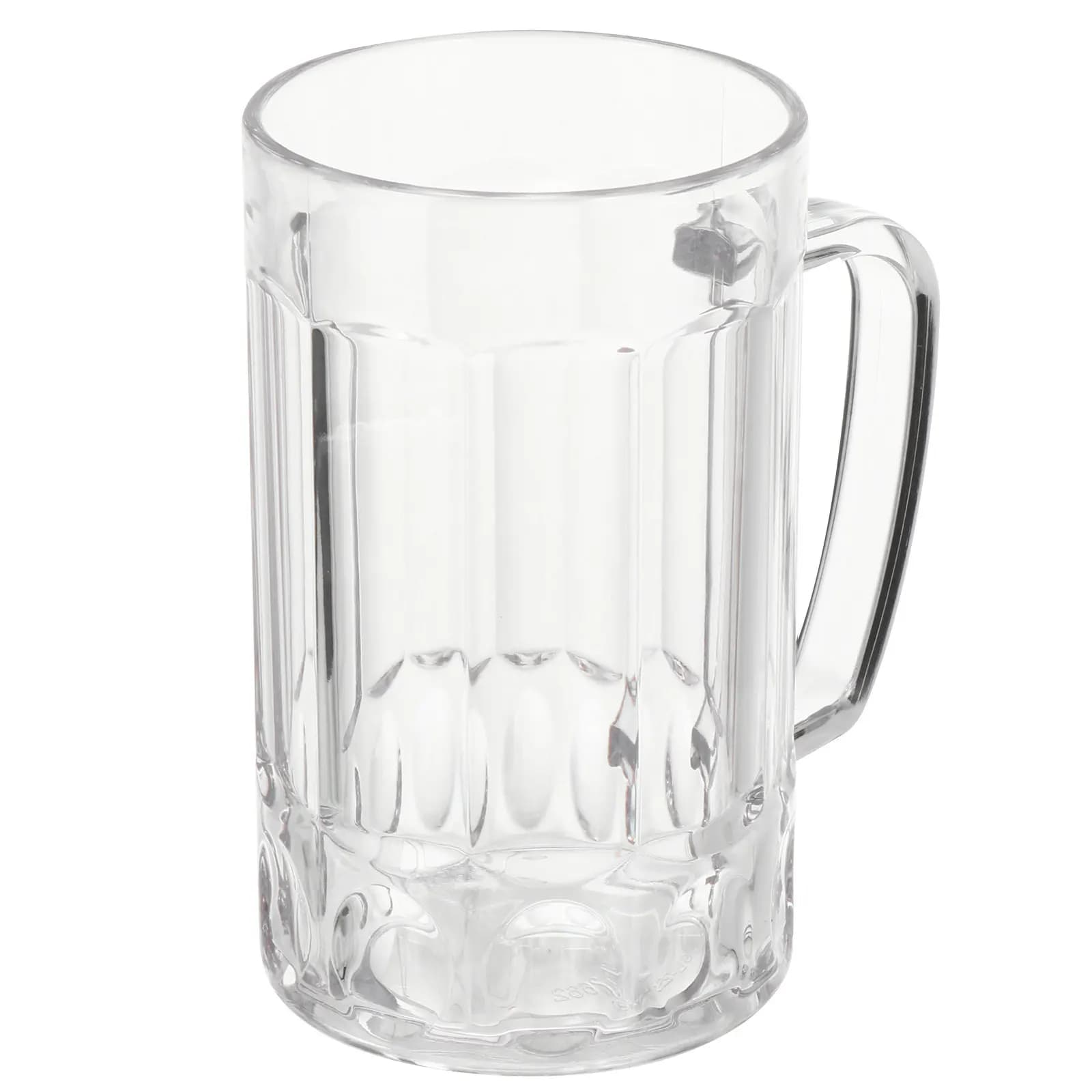 Bicchiere Trasparente per Birra 460 ml, Tazza in Plastica per Acqua, Bicchieri Antiscivolo per Feste, Resistenti alle Alte Temperature, per Cucina e Bar