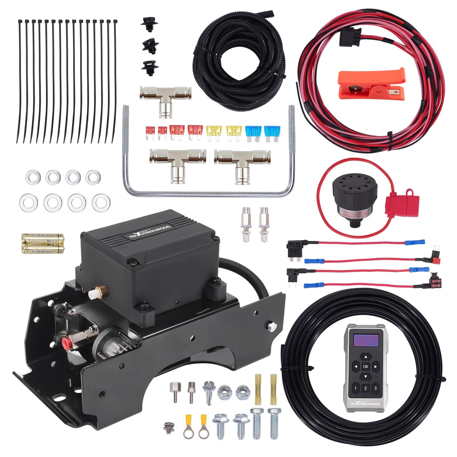 Kit Controllore Wireless per Sospensioni Pneumatiche, Kit Sospensioni ad Aria 120 Psi Max per Rimorchi e Furgoni
