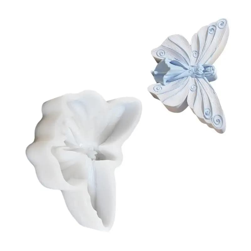 E8BD Silicone Moulds Butterfly Fairies Molds Handmade Ornament Molds Epoxy Resin Molds Plasters Molds for Candle Making