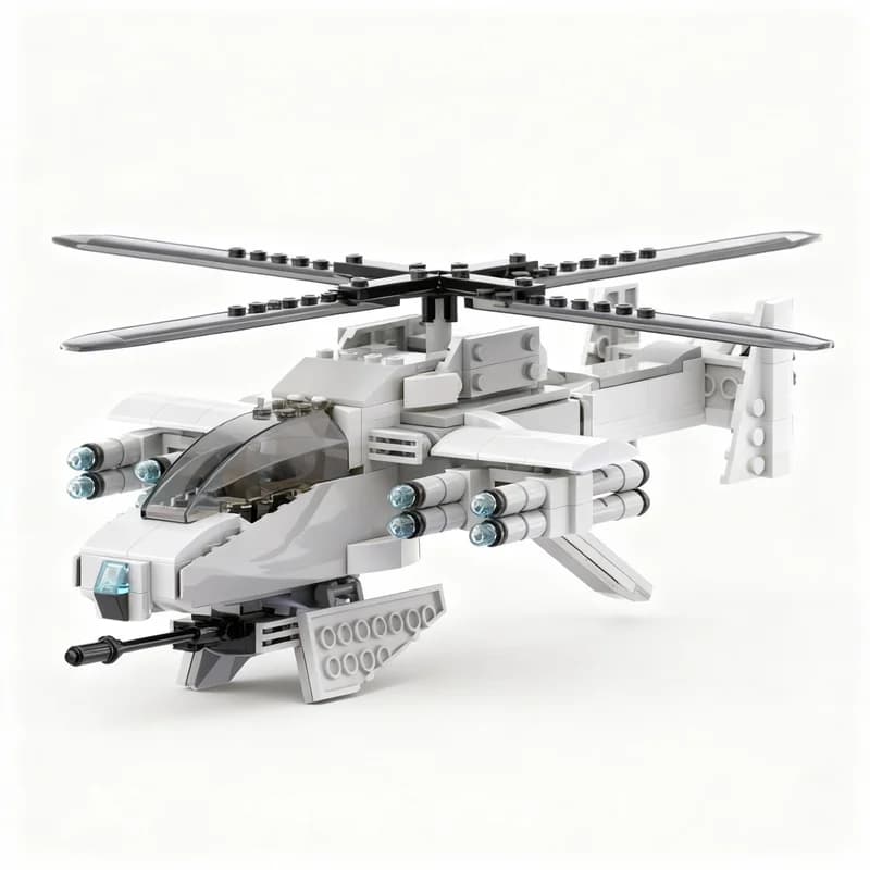 371pcs MOC Creator Inventor AH 2 Viper Model Building Blocks Architecture Brick DIY Idea Kids Education Christmas Gifts Toys