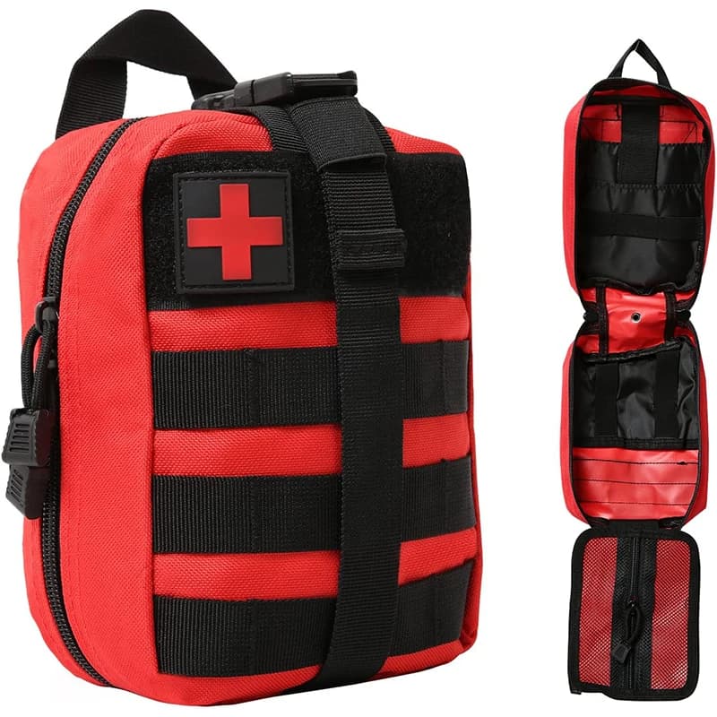 Custodia EMT da 1 pezzo, buste mediche Rip Away Molle Kit di pronto soccorso strappo Borsa di sopravvivenza di emergenza per viaggi Escursionismo all'aperto