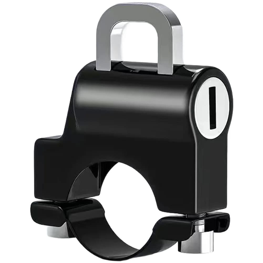 Anti-theft lock for electric bike helmet with safety hook bracket and installation accessories