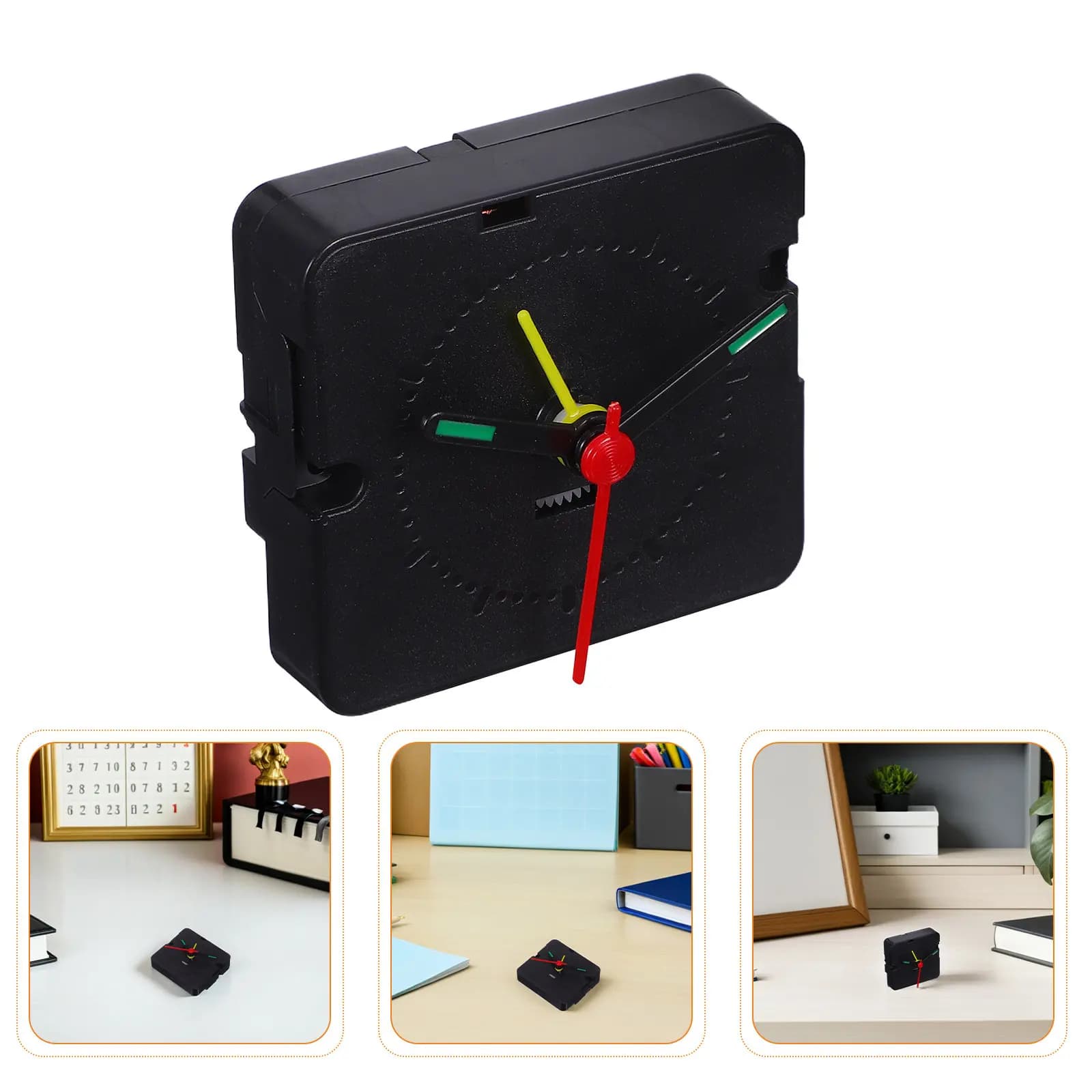 2 Set di Kit di Sostituzione Movimento Orologio al Quarzo, Meccanismo Preciso per Orologio da Parete, Accessori Fai-da-te per Riparazione con Funzione Secondi a Scatto