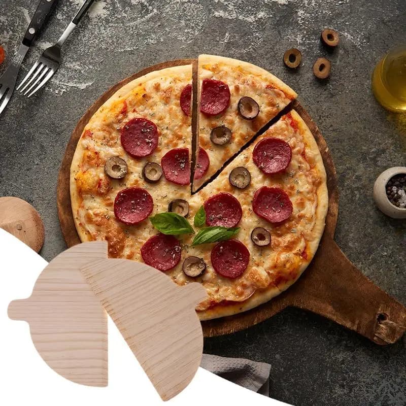 Paletta per pizza in legno Tavola per pizza semicircolare Set di 2 palette per pizza Buccia per cottura del pane per forni per pizza Trasferimento di pane per pizza